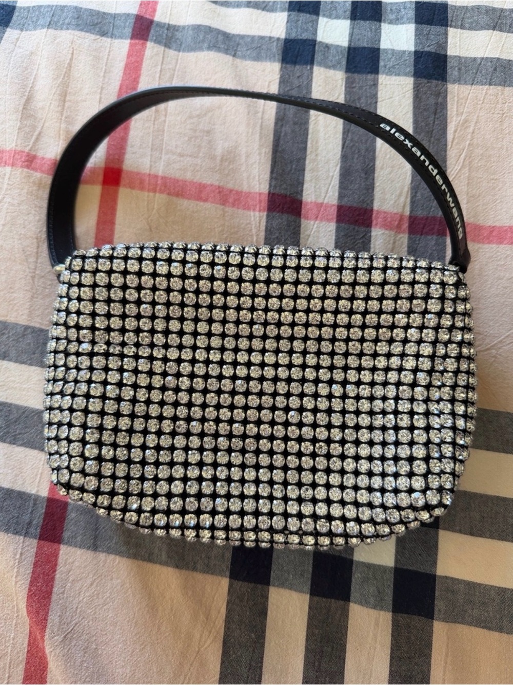 Alexander Wang Black Crystal-Embellished Shoulder Bag